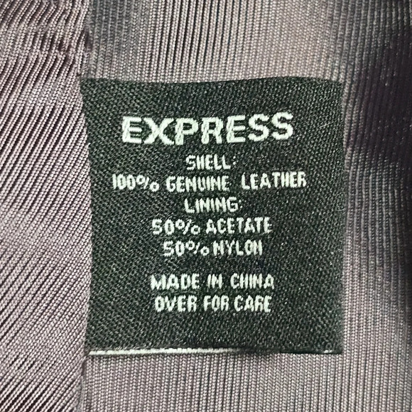 🆕️EXPRESS Genuine Leather Jacket NWT Size 2 – Timeless Style & Elegance! ✨ - Picture 10 of 14
